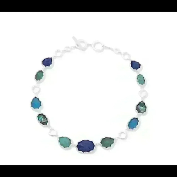 Anne Klein multi stone green collar necklace - Picture 3 of 3